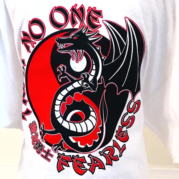 Young & Wild Kung Fu Dragon Tee Shirt USA MADE! - Picture 4 of 6